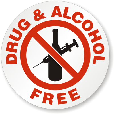 Free Stickers on Drug   Alcohol Free Hard Hat Decals  With No Drugs Drink Symbol  Signs