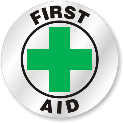 Helmet Stickers on Hard Hat Stickers   First Aid Signs  Sku  Hh 0027