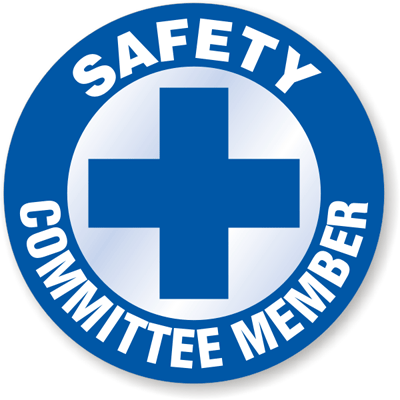 Safety Committee Member Hard Hat Decals, SKU - HH-0271