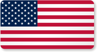 US Flag Helmet Label - 1.5625
