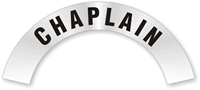 Chaplain Rocker Hard Hat Decals