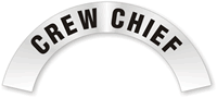 Crew Chief Rocker Hard Hat Decals