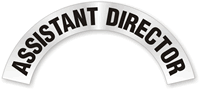 Assistant Director Rocker Hard Hat Decals