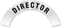 Director Rocker Hard Hat Decals