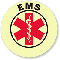 EMS Hard Hat Stickers