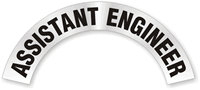 Asst. Engineer Rocker Hard Hat Decals