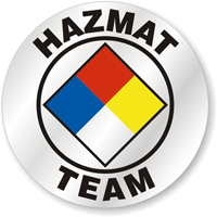 Hard  Stickers on Hard Hat Stickers   Hazmat Team Signs  Sku  Hh 0029