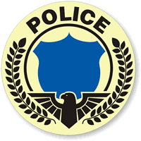 Police Hard Hat Stickers