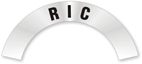 RIC Rocker Hard Hat Decals