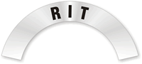 RIT Rocker Hard Hat Decals