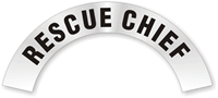 Rescue Chief Rocker Hard Hat Decals