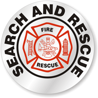 Search And Rescue Hard Hat Stickers