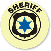 Sheriff Hard Hat Stickers