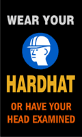 Wear Your Hard Hat Mat