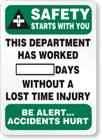 Safety Starts With You. Sign