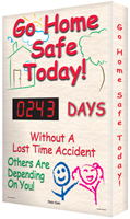 Go Home Safe Today! Sign