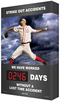 Strike Out Accidents (Baseball Theme) Sign