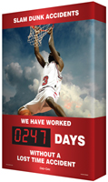 Slam Dunk Accidents (Basketball Theme) Sign