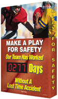Make Play Safety Days Without Accident Sign