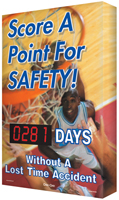 Score a Point for Safety! (Basketball Theme) Sign