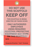Do Not Use This Scaffold Self-Laminating Tags