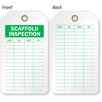 Scaffold Inspection Status Tag