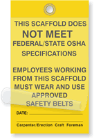 This Scaffold Does Not Meet Self-Laminating Tags