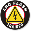 Arc Flash Trained Hard Hat Decals