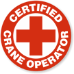 CERTIFIED CRANE OPERATOR Hard HAT DECAL