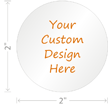 Custom Design Hardhat Labels-Circle