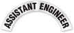 Asst. Engineer Rocker Hard Hat Decals