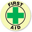 First Aid Hard Hat Stickers