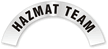 HazMat Team Rocker Hard Hat Decals