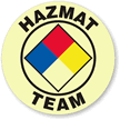 Hazmat Team Hard Hat Stickers