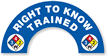 Right To Know Trained Hard Hat Decals
