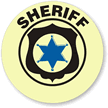 Sheriff Hard Hat Stickers