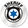 Sheriff Hard Hat Stickers