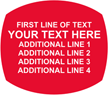 Oval Custom Template - Text
