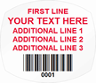 Oval Custom Template - Barcode