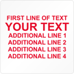 Square Custom Template - Text
