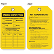 2-Sided Scaffold Inspection Status Tag