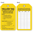 Scaffold Been Erected For Specific Work Yellow Tag