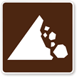 Falling Rocks Symbol - Traffic Sign