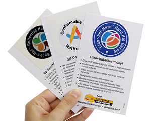 Free Sample Card Hard Hat Stickers