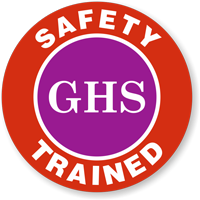 GHS Safety Trained Hard Hat Decals