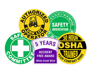 Hard Hat Stickers By Use