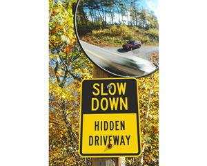Hidden Driveway Signs