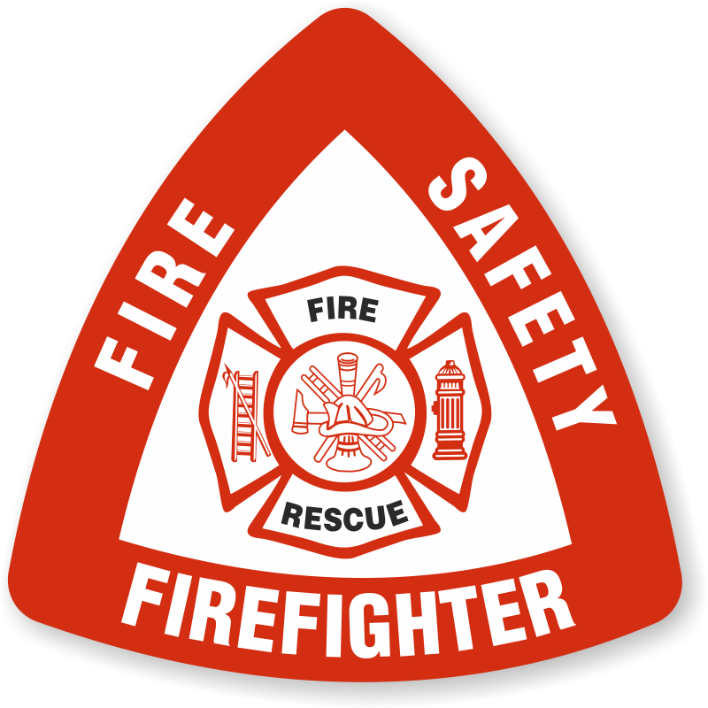 Fire Department Helmet Sticker Vinyl Label Rescue Firefighter Hard Hat Decal 