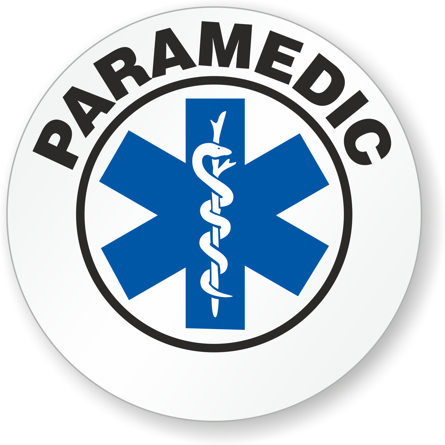 2 Reflective EMERGENCY MEDICAL RESPONDER Hard Hat Decals Labels Stickers EMT CPR 
