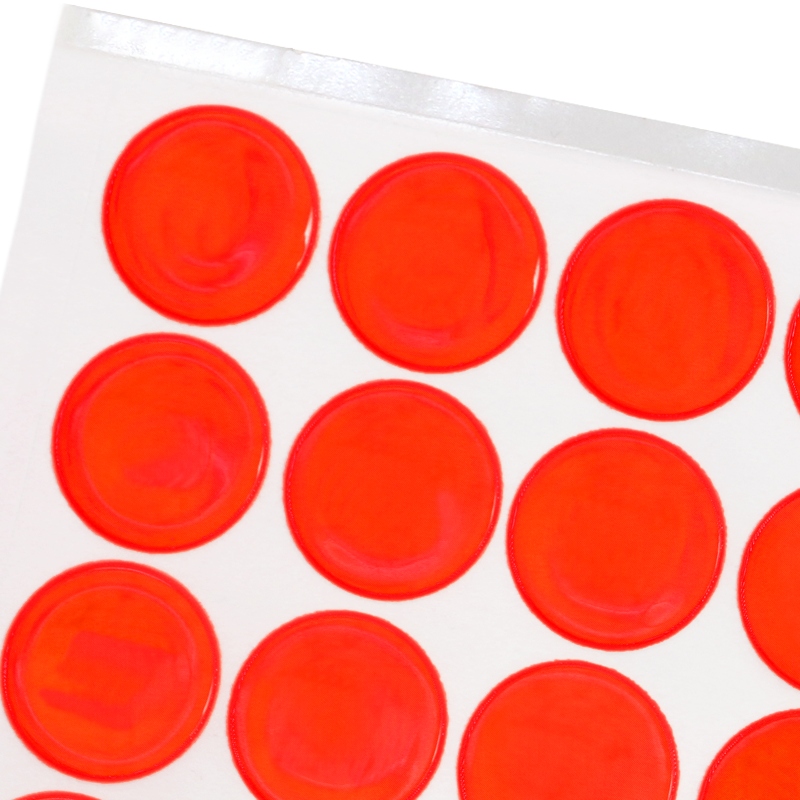 Fluorescent Orange Reflective Stickers Signs, SKU: LB-4074-OR